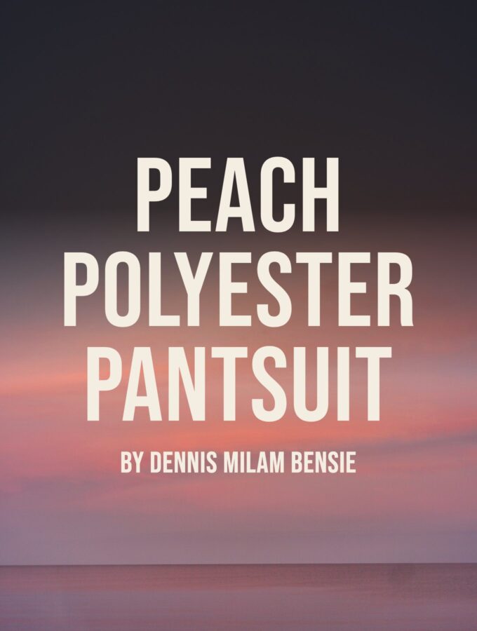 Peach Polyester Pantsuit