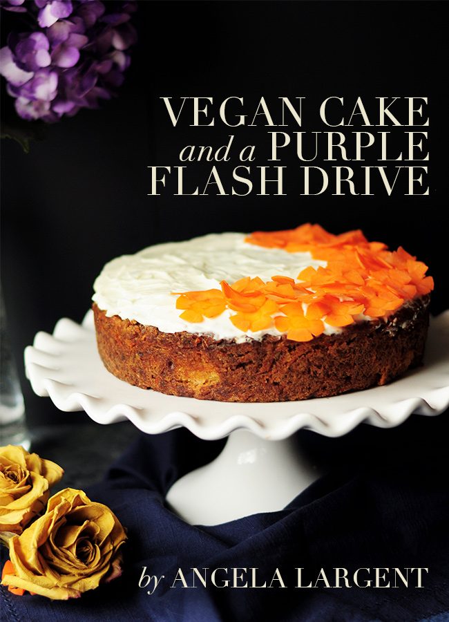 Vegan Cake and a Purple Flash Drive