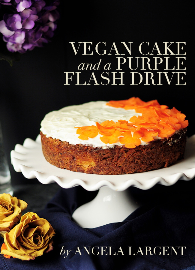 Vegan Cake and a Purple Flash Drive